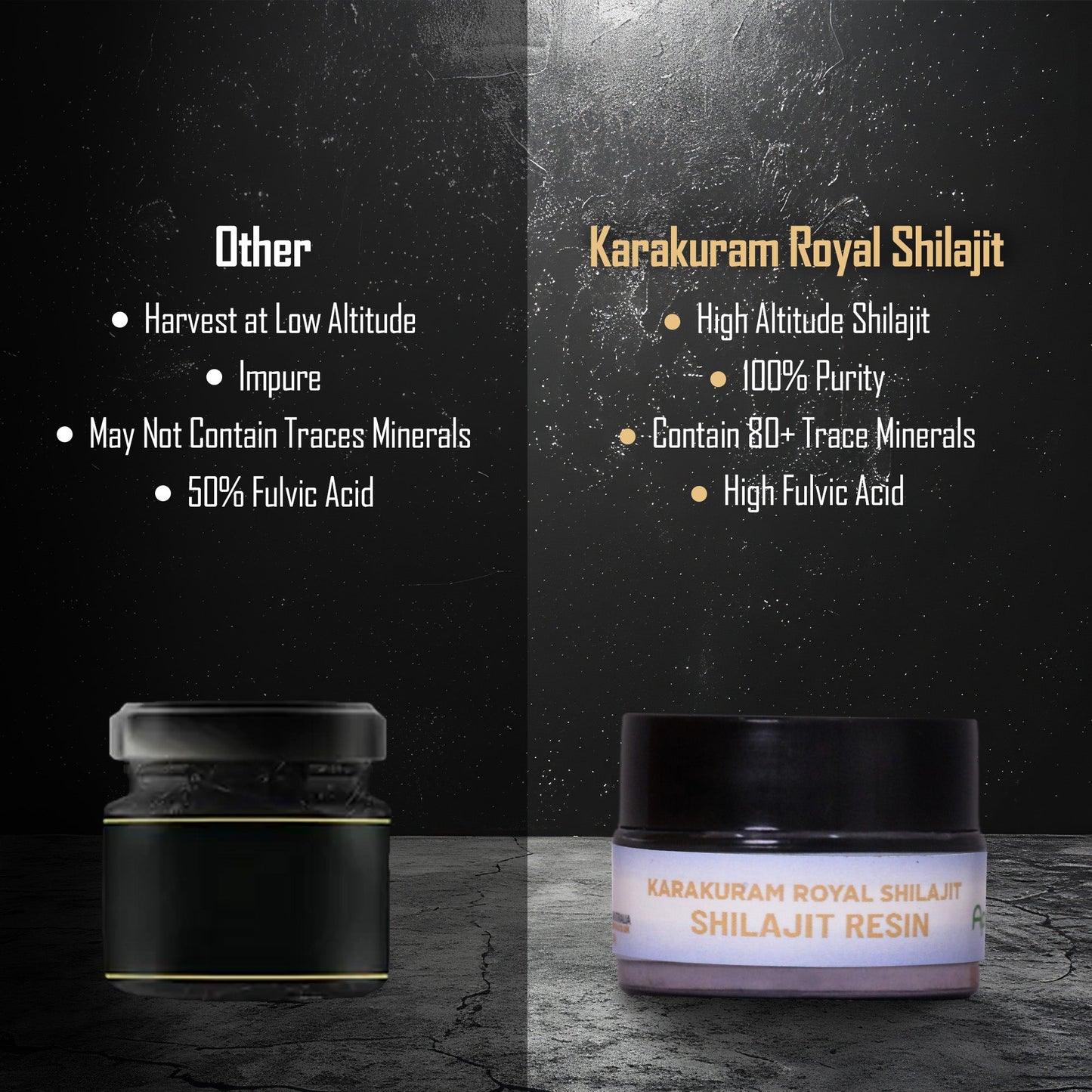 Original Gold Shilajit Resin in UAE – 100% Pure Karakuram Royal